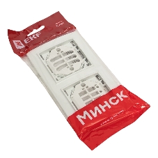 Рамка 2-м Минск горизонтальная белый Basic EKF ERM-G-302-10