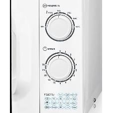 Микроволновая печь BBK 23MWS-927M/W белый, 23 л, 900 Вт, переключатели - поворотный механизм