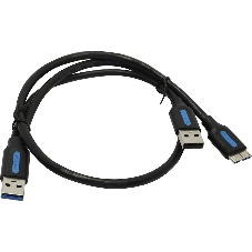 Кабель Vention USB 3.0 AM/micro B, USB 2.0 AM - 0.5м Кабель Vention USB 3.0 AM/micro B, USB 2.0 AM - 0.5м