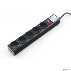 Сетевой фильтр Power Cube SPG5-В1 PC 0,5 м, 5 р, черный 10А, UPS(C14), SPG5-В1