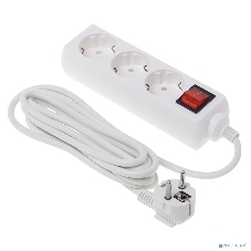 Сетевой фильтр Buro BU-PS3.3/W 3 м, 3 розетки, белый (пакет ПЭ)