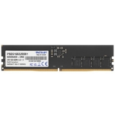 Оперативная память Patriot Signature, DDR5, 16GB (1x16 GB), 5200 MHz, CL42, DIMM
