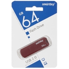 Флешка USB Smartbuy CLUE black (SB64GBCLU-K), 64Gb, USB 2.0, R/W 30/15, черный