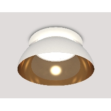 Комплект встраиваемого светильника Ambrella light XC8050101 SWH/PYG/CL белый песок/золото желтое полированное/прозрачный GX53 (C8050, N8144)
