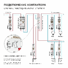 Контактор модульный Werkel 16 A 2NO (1 мод.) W941M16O
