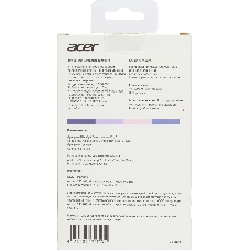 Мышь беспроводная Acer OMR205 фиолетовый, 1200 dpi, радиоканал, USB, кнопки - 3