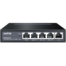 Маршрутизатор Netis NR105GPE, 4×1 Гбит/с WAN/LAN (4 PoE+) + 1×1 Гбит/с WAN, Multi-WAN, управляемый