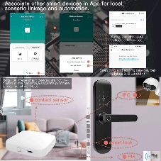 Шлюз Bluetooth MOES Multi-mode Gateway MHUB-W, WLAN & Wi-Fi 2.4GHz, Wi-Fi 2.4GHz & ZigBee & BLE & Mesh, USB, белый