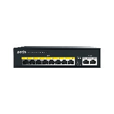 Коммутатор Netis P110C 10-портовый PoE+ коммутатор Fast Ethernet/8*PoE+ 2 порта 802.3af/802.3at