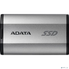 Внешний SSD ADATA SD810, 4Tb, USB 3.2 Gen 2x2 Type-C, R/W 2000/2000, серебристый