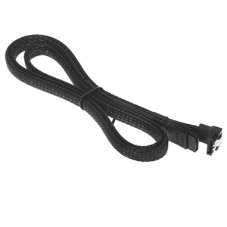 Кабель интерфейсный SATA Cablexpert CC-SATAM-DATA90-BLBR-100CM, Sata3 7pin/7pin, мет.защелка, угловой разъем, 100 см, черный, оплетка, пакет