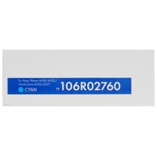 Картридж лазерный NVPrint совместимый Xerox 106R02760 Cyan для Phaser 6020/6022/WorkCentre 6025/6027 (1000k)