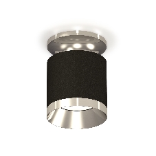 Светильник Ambrella Light XS7402082 SBK/PSL черный песок/серебро полированное MR16 GU5.3 (N7927, C7402, N7032)