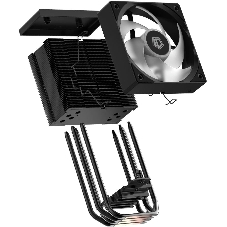 Кулер Cooler ID-Cooling SE-904-XT ARGb BLACK LGA1851/1700/1200/115X/AM5/AM4 (TDP 180W, PWM, 4 тепл.трубки прямого контакта, FAN 100мм, Addressable RGb LED) RET