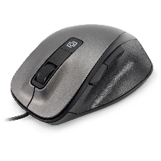 Мышь проводная Oklick 504M черный/серый, 3600 dpi, USB, кнопки - 6