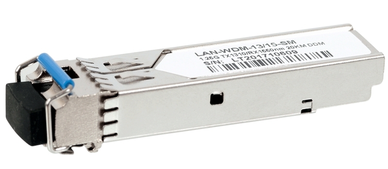 Модуль Lanmaster BIDI SFP 1.25G, 1310nm / 1550nm, 20 km, LC, DDM, Cisco