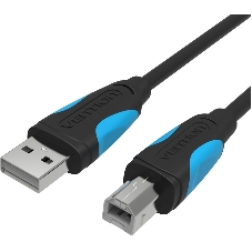 Кабель Vention USB 2.0 AM/BM - 8м. Черный Кабель Vention USB 2.0 AM/BM - 8м. Черный
