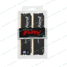 Оперативная память Kingston Fury Beast, DDR5, 16GB (2x8GB), 5200MHz, CL40, DIMM, радиатор, черный