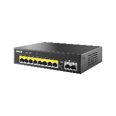 Коммутатор Netis P110C 10-портовый PoE+ коммутатор Fast Ethernet/8*PoE+ 2 порта 802.3af/802.3at
