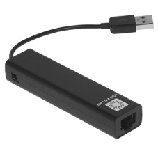 Кабель-адаптер 5bites UA2-45-06BKUSB2.0, 3хUSB2.0, RJ45 100MB, черный