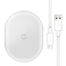 Беспроводное зарядное устройство Baseus WXGD-02 Jelly wireless charger 15W белый