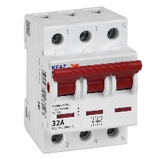 Выключатель нагрузки модульный OptiDin BM63PL-332-УХЛ3 (ВМ63PL) КЭАЗ 328168 Выключатель нагрузки модульный OptiDin BM63PL-332-УХЛ3 (ВМ63PL) КЭАЗ 328168