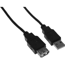 Кабель-удлинитель KingPrice KP-AmAf-v2-3m USB A(m) USB A(f) 3м черный
