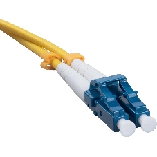 Патч-корд оптический Cabeus Tight Buffer, Duplex LC/LC, OS2 9/125, LSZH, 10м, d= 3мм, синий хвостовик, желтый