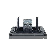 Розетка TV проходная IEK FORTE&PIANO FP529 сталь