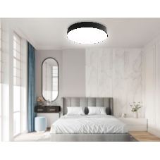 Потолочный светодиодный светильник Ambrella light FZ1365 BK черный IP20 60W 3000-6500K 490*80 (ПДУ ИК)