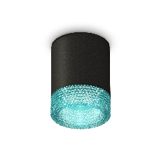 Светильник Ambrella Light XS6302043 SBK/BL черный песок/голубой MR16 GU5.3 (C6302, N6153)