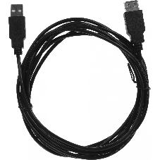 Кабель-удлинитель KingPrice KP-AmAf-v2-3m USB A(m) USB A(f) 3м черный