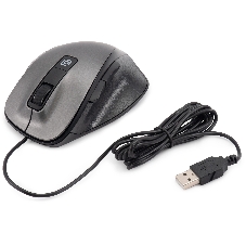 Мышь проводная Oklick 504M черный/серый, 3600 dpi, USB, кнопки - 6