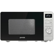 Микроволновая печь Gorenje GRILL MO23A4X нержавеющая сталь, 23 л, 800 Вт, переключатели - кнопки, поворотный механизм