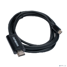 Кабель-переходник с Type-C на HDMI Гарнизон GCC-A-CM-HDMI-1.8M, v1.4, 1.8м, черный, пакет