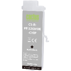 Картридж перезаправляемый струйный Cactus CS-R-PFI320MBK-CHIP PFI-320 черный матовый (260мл) для Canon imagePROGRAF TM-200/200MFP/205/300/300MFP/305/250/255/350/355 с чипом