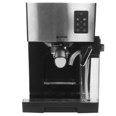 Кофеварка рожковая Vitek VT-1524 серый, исп. кофе - молотый, 0.24 л, 750 Вт, 5 бар