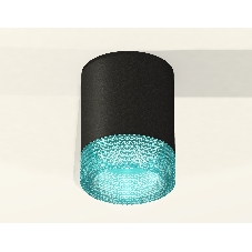 Светильник Ambrella Light XS6302043 SBK/BL черный песок/голубой MR16 GU5.3 (C6302, N6153)