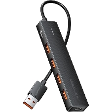 USB-концентратор Vention CHOBB, USB, USB Type-C/USB 4 порта, USB