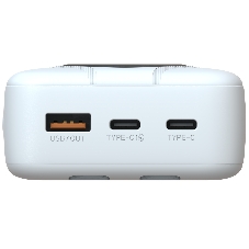 Портативный аккумулятор TOLT Lit KP226 White, 20000mAh, 22,5W, fast charging and PD, white, CCC/ Powerbank TOLT Lit KP226 White, 20000mAh, 22,5W, fast charging and PD, white, CCC