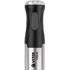 Блендер погружной Vitek VT-3425 черный/серебристый, 1000 Вт, 2 скорости, турбо