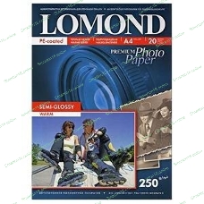 Фотобумага ПРЕМИУМ для стр.печати Lomond 250 г/м2 односторонняя Semi-Glossy Warm 10х15 см (20 л)