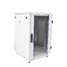Шкаф телекоммуникационный напольный 18U (600x800) дверь стекло, черный (ШТК-М-18.6.8-1ААА-9005)