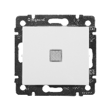 Механизм выключателя 1-кл. СП Valena 10А IP31 с зел. инд. бел. Legrand 774410