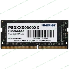 Оперативная память Patriot Signature, DDR4, 32GB (1x32 GB), 3200 MHz, CL22, SO-DIMM