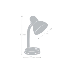 Camelion KD-301 С04 красный (Светильник настольный,230V 60W)