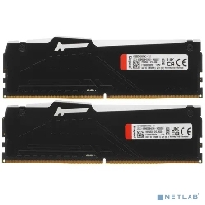 Оперативная память Kingston Fury Beast, DDR5, 32Gb (2x16Gb), 5600MHz, CL40, DIMM, с радиаторами, RGB, черный