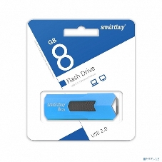 Флешка USB Smartbuy STREAM Blue (SB8GbST-B), 8Gb, USB 2.0, R/W 25/15, синий/черный