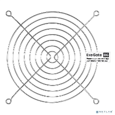 Решетка для вентилятора 140x140 ExeGate EG-140MR (140x140 мм, металлическая, круглая, никель)