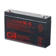 Аккумулятор 6V 9Ah CSB HRL634W (HRL634WF2FR) клеммы F2, огнеупорные
